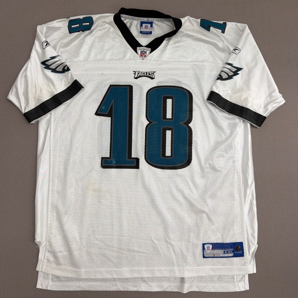 Reebok Philadelphia Eagles Donte Stallworth 18 Jersey Mens‎ XXL White NFL Mesh